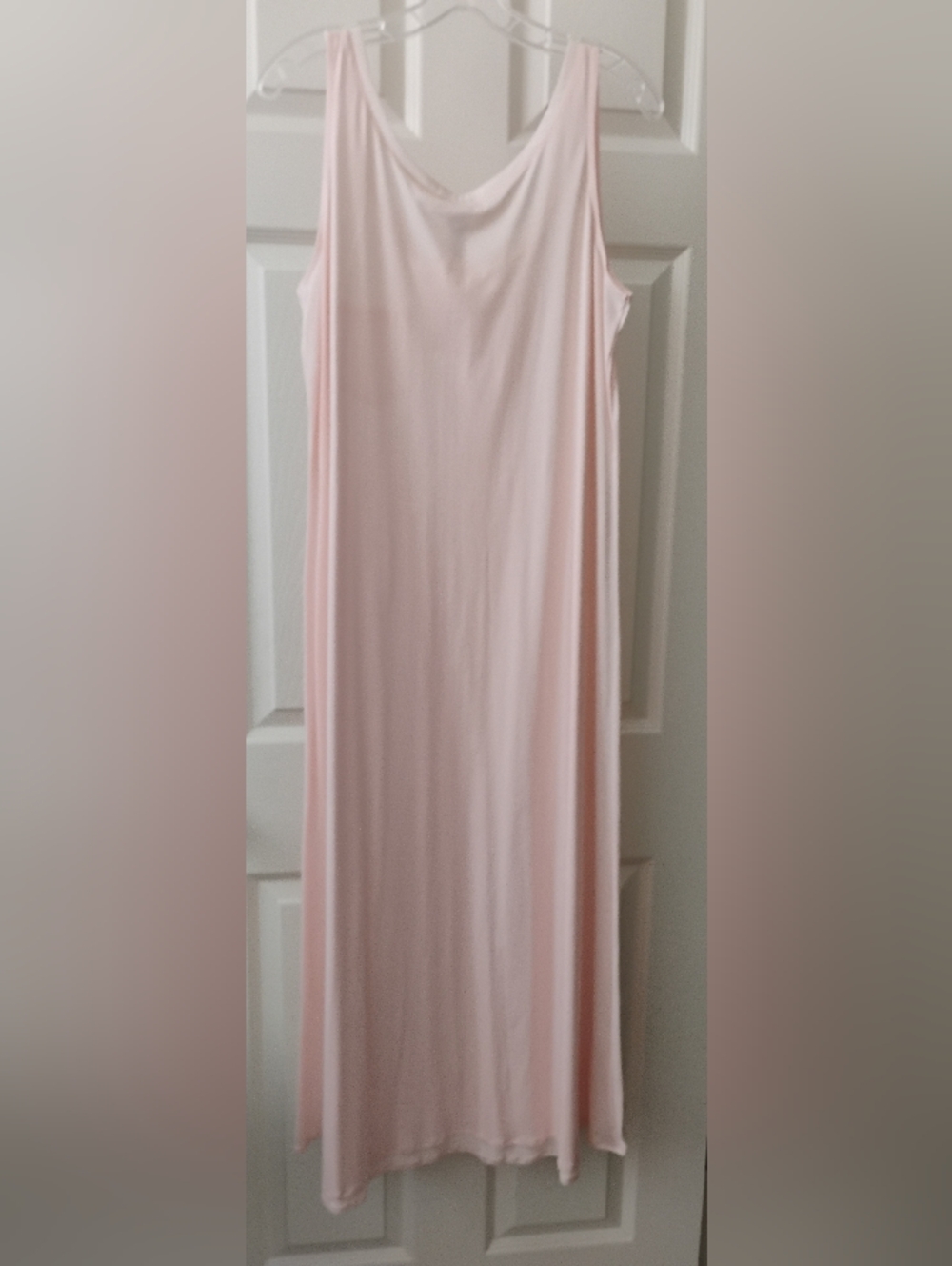 Hanro Cotton Deluxe Long Nightgown Pink M NWT Pima Cotton 77951 - Picture 2 of 4